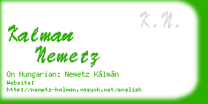 kalman nemetz business card